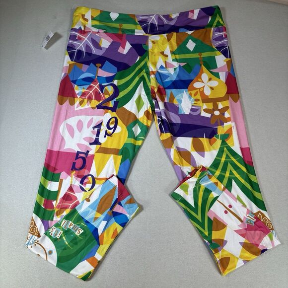 Disney Parks its a Small World  Leggings Size 1X New - Picture 2 of 7